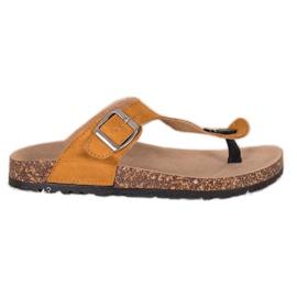 Komfortable VINCEZA flip-flops brun