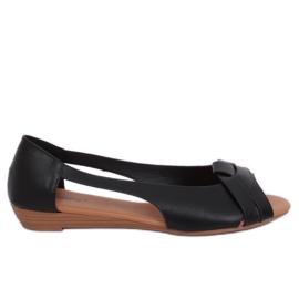 Sortskårne ballerinas CC221P Sort