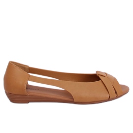Ballerina udskåret kamel CC221P Camel brun