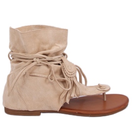 Klip-klapper med en beige overdel SL1010P Beige