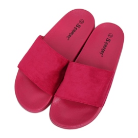 Enkle fuchsia tøfler CK98 Fuchsia lyserød
