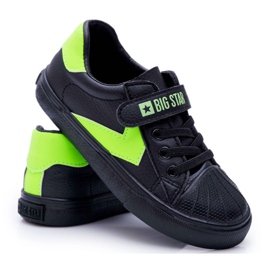 Børnesko Sneakers Big Star With Velcro Black FF374121 sort