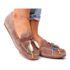 Dame Loafers Maciejka Læder Beige 04494-04 / 00-5