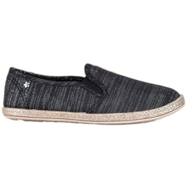 Balada Let tekstil slipons sort