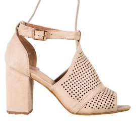 Small Swan Elegante åbent sandaler beige