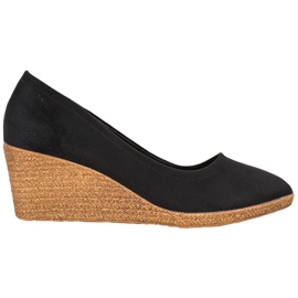 Goodin Suede Wedge Pumps sort