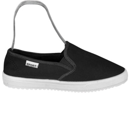 SHELOVET Slip-on sneakers på platformen sort