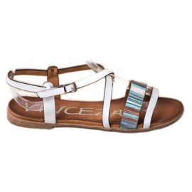 Sandaler med Eco Leather VINCEZA hvid