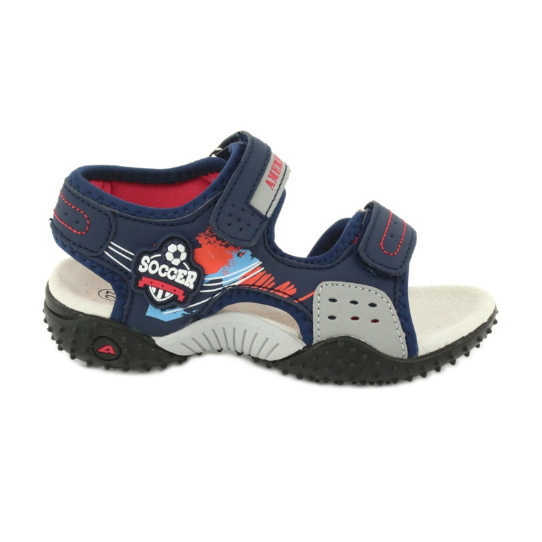 American Club Amerikanske HL21 / 20 sandaler i læderindlæg marine blå orange grå