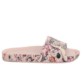 Unicorn pink hjemmesko CK83 Pink lyserød