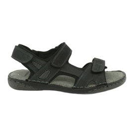 Herresandaler velcro American Club CY15 / 20 Dk.Navy marine blå