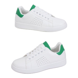 Kvinders hvide og grønne sneakers LV101P Grønne