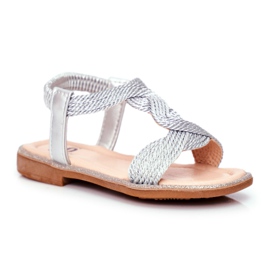 FRROCK Børns sølv Lamado sandaler grå