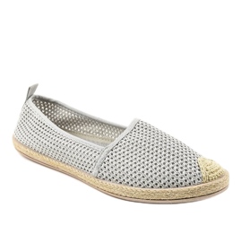 Grå sneakers med blonder JX55P