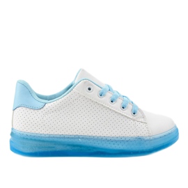 Hvide sneakers H-33 sneakers blå