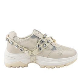 Moderigtige beige sportssko A88-68