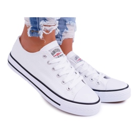 Smith's White kvinders lave sneakers hvid