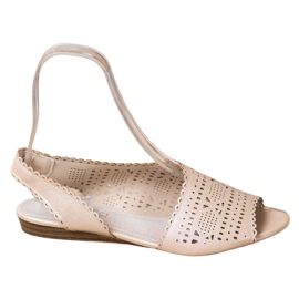 Goodin Skinnende gyldne sandaler gylden