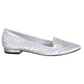 Goodin Ballerinas med Holo -effekt grå