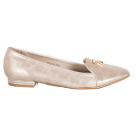 Goodin Skinnende gyldne ballerinaer gylden