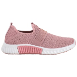 SHELOVET Slip-on sportssko lyserød
