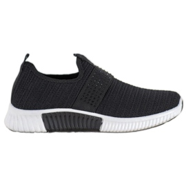 SHELOVET Slip-on sportssko sort