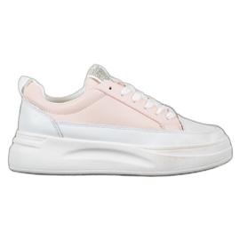 SHELOVET Sneakers på modeplatformen hvid lyserød
