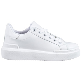 Renda Hvide sneakers på platformen