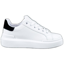 Renda Hvide sneakers på platformen