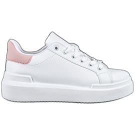 Renda Hvide sneakers på platformen