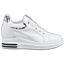 Lovery Wedge Sneakers hvid