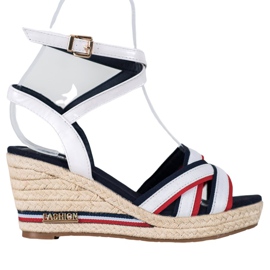 Comer Kile sandaler med striber hvid flerfarvet