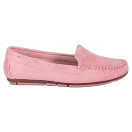 Clowse Pink ruskind loafers lyserød