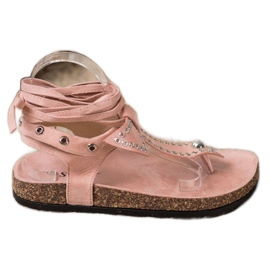Seastar Bindede sandaler med flip-flops lyserød