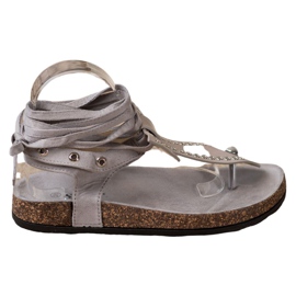 Seastar Bindede sandaler med flip-flops grå