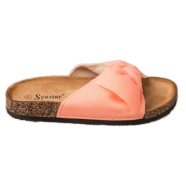 Seastar Neon hjemmesko med sløjfe orange