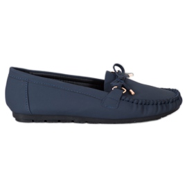 Diamantique Marineblå øko-læder loafers marine blå