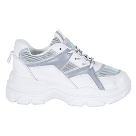 Sweet Shoes Bindede sneakers hvid grå