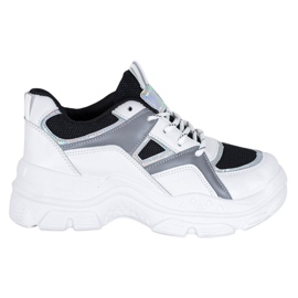 Sweet Shoes Bindede sneakers hvid sort