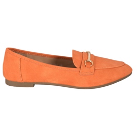 Nio Nio Elegante Loafers med Eco -læder orange