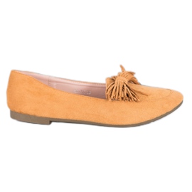 Nio Nio Loafers med frynser brun