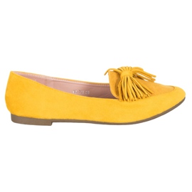 Nio Nio Loafers med frynser gul