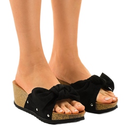 Sorte kile sandaler 7862-KL