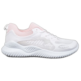 SHELOVET Sneakers med mesh hvid