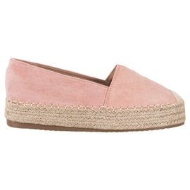 SHELOVET Espadrilles på platformen lyserød