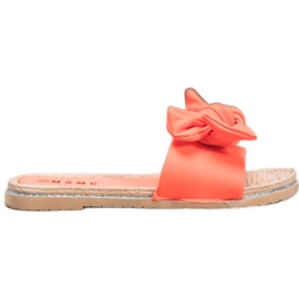 SHELOVET Stilfulde orange hjemmesko