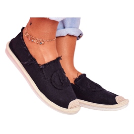 PS1 Flaure Black kvinders Espadriller sort
