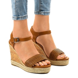 Brune espadrilles kile sandaler 77-105