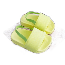 FRROCK Børns pigetøfler Brocade Lime Rimia gul