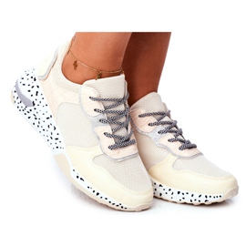 Sportssko til kvinder Hidden Wedge Beige Pinky